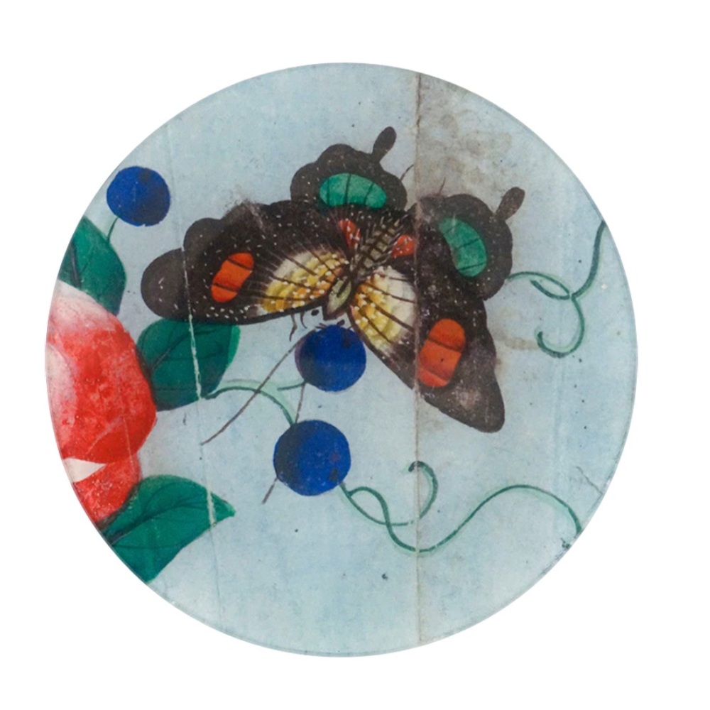 John Derian Butterfly and Berries Plate